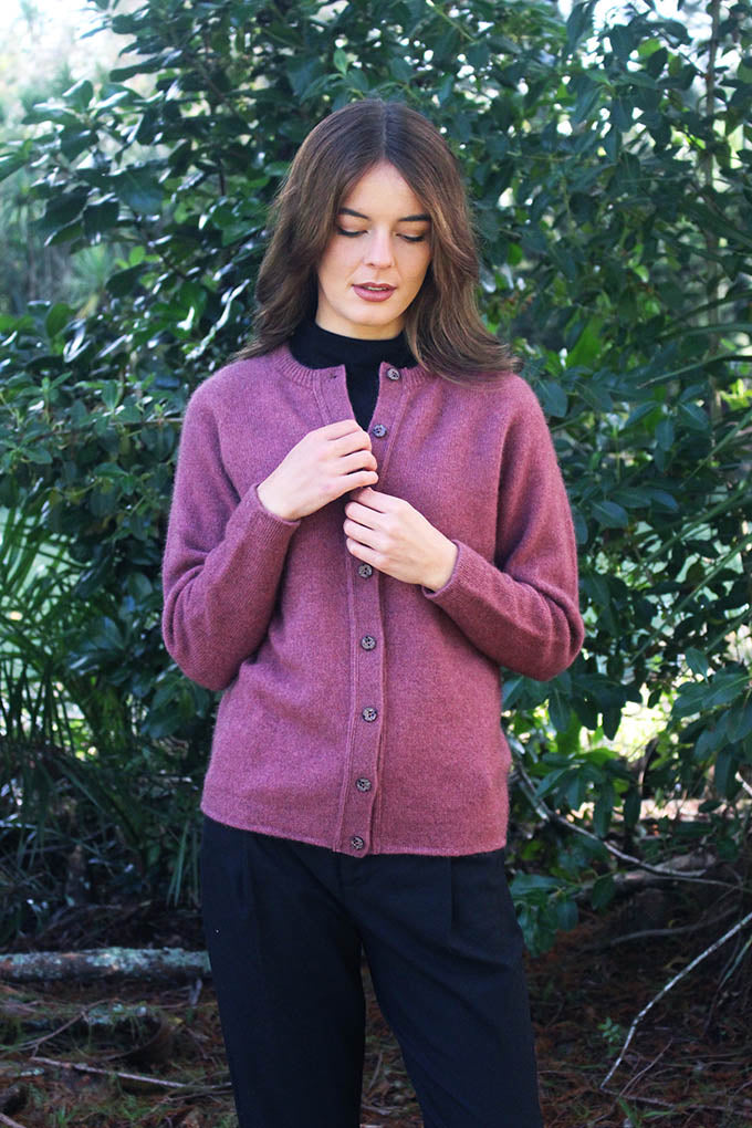 Plain Button Cardigan