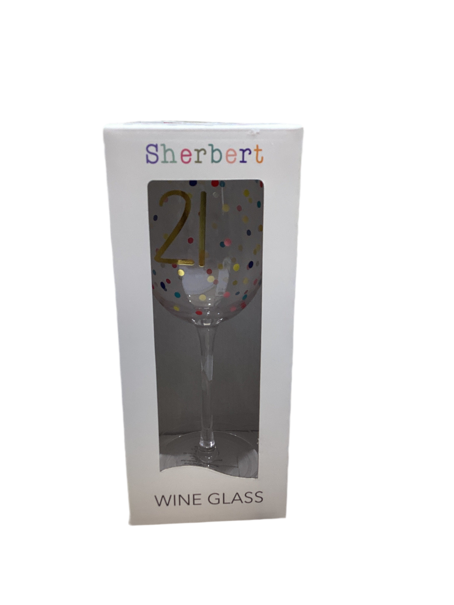 21st Wine Glass