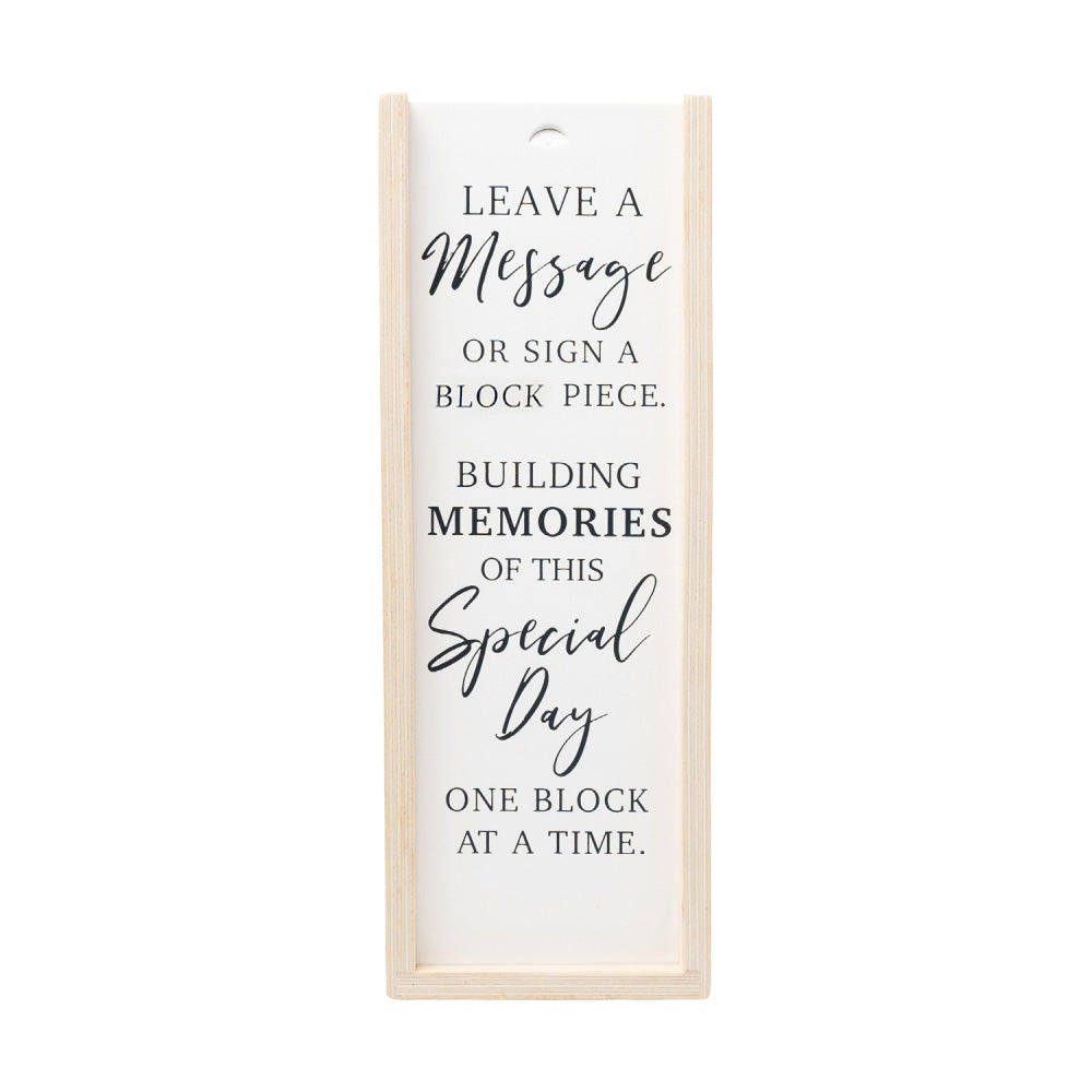 Wedding Signature Jumbling Tower