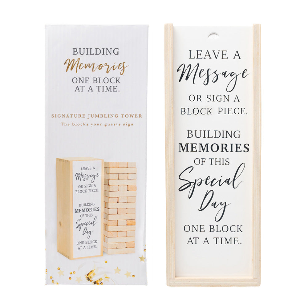 Wedding Signature Jumbling Tower