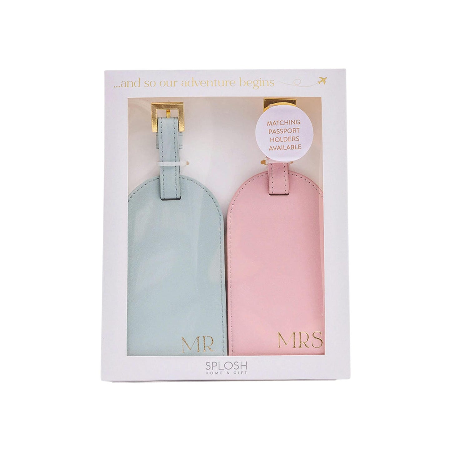 Wedding Mr & Mrs Luggage Tag Set