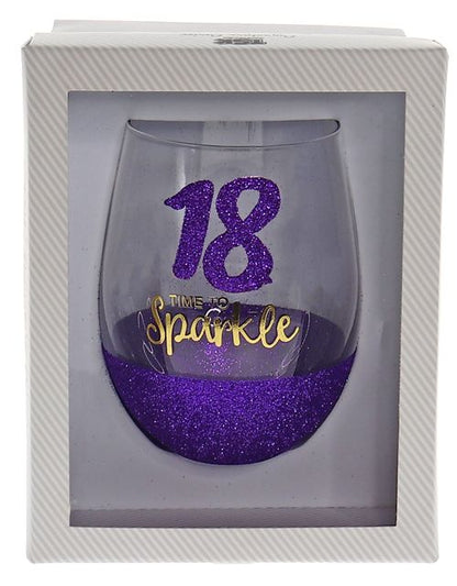 18 SPARKLE PURPLE STEMLESS WINE