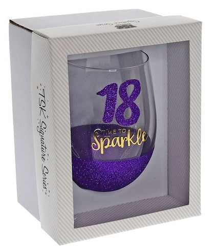 18 SPARKLE PURPLE STEMLESS WINE