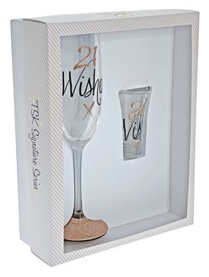21 WISHES ROSE GOLD SHOT/FLUTE