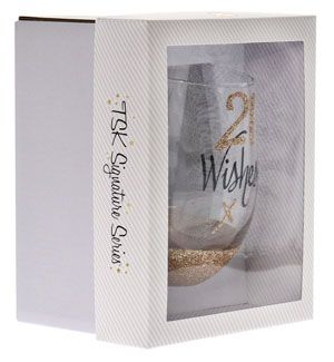 21 WISHES STEMLESS WINE GLASS