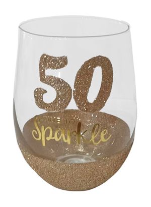 50 SPARKLE GOLD STEMLESS WINE
