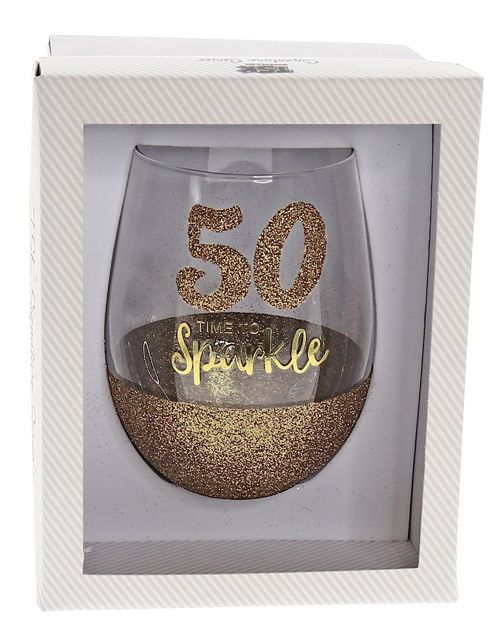 50 SPARKLE GOLD STEMLESS WINE