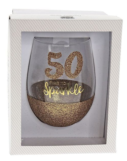 50 SPARKLE GOLD STEMLESS WINE