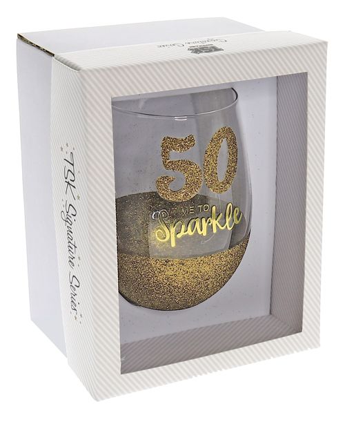 50 SPARKLE GOLD STEMLESS WINE