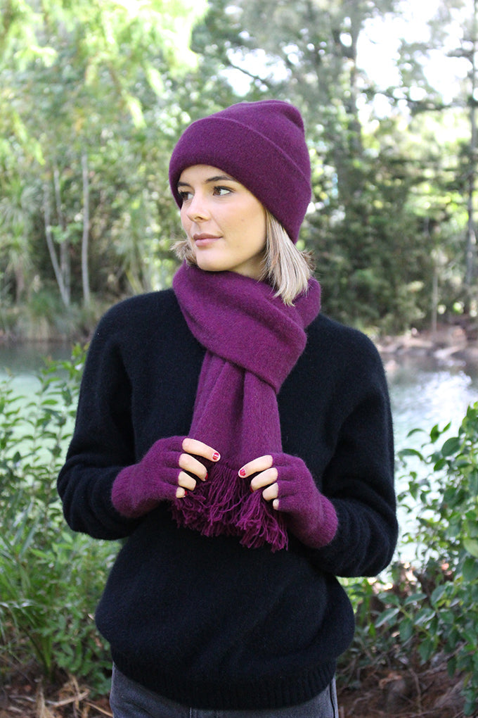 Possum Merino Fingerless Gloves