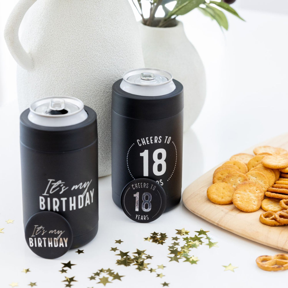 Celebration 18th Insulated Drink Cooler & Badge Set