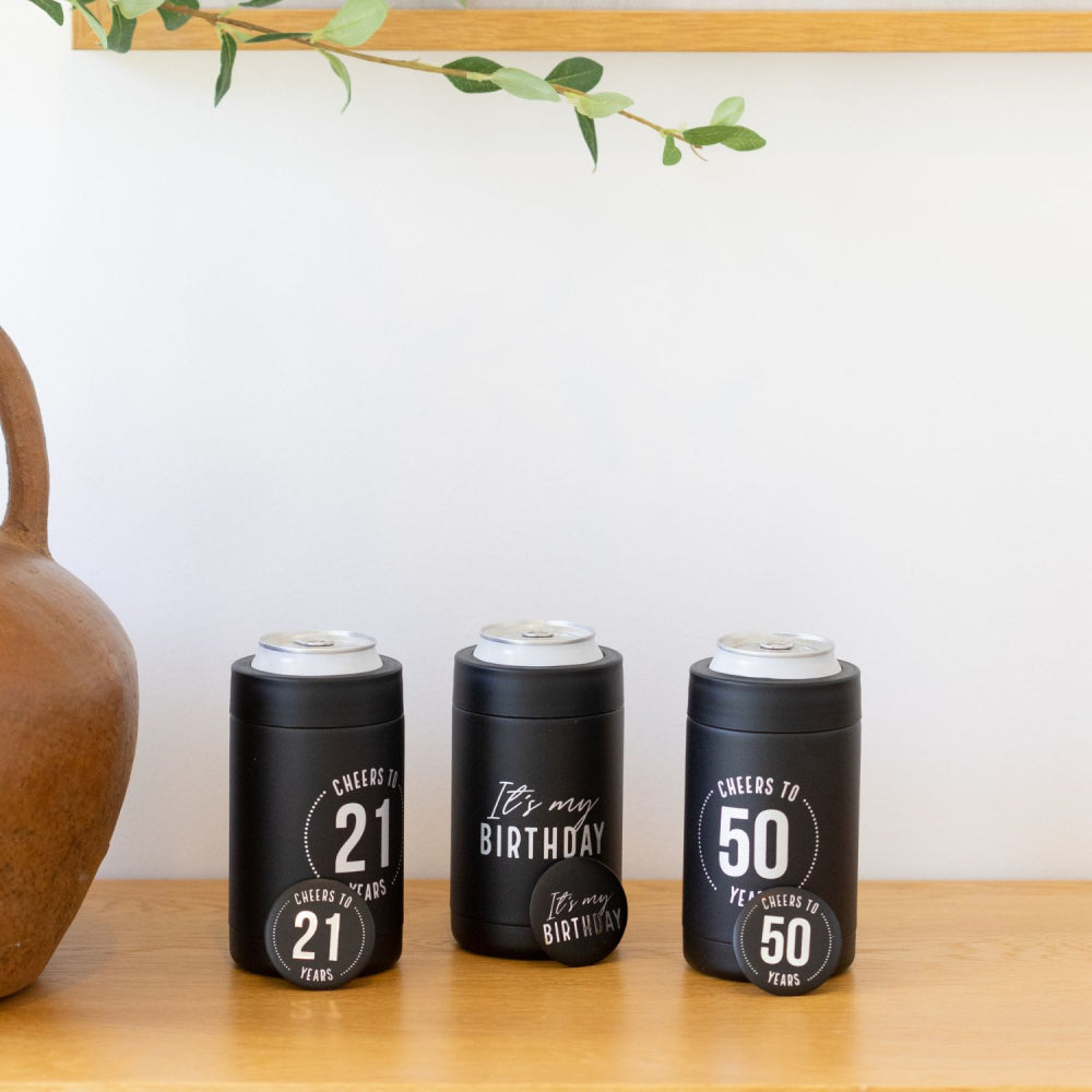 Celebration 21st Insulated Drink Cooler & Badge Set