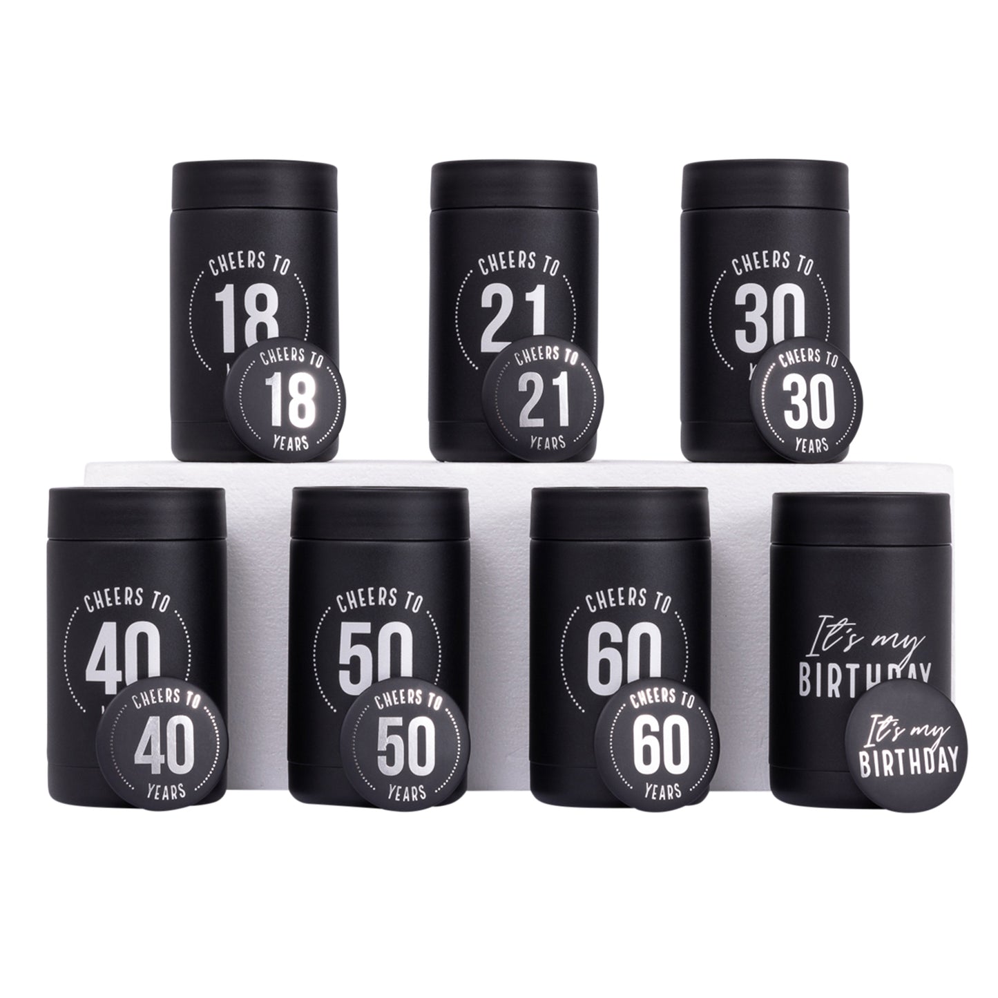 Celebration 30th Insulated Drink Cooler & Badge Set