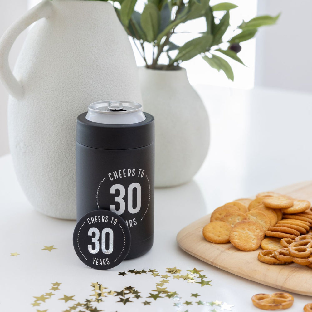 Celebration 30th Insulated Drink Cooler & Badge Set