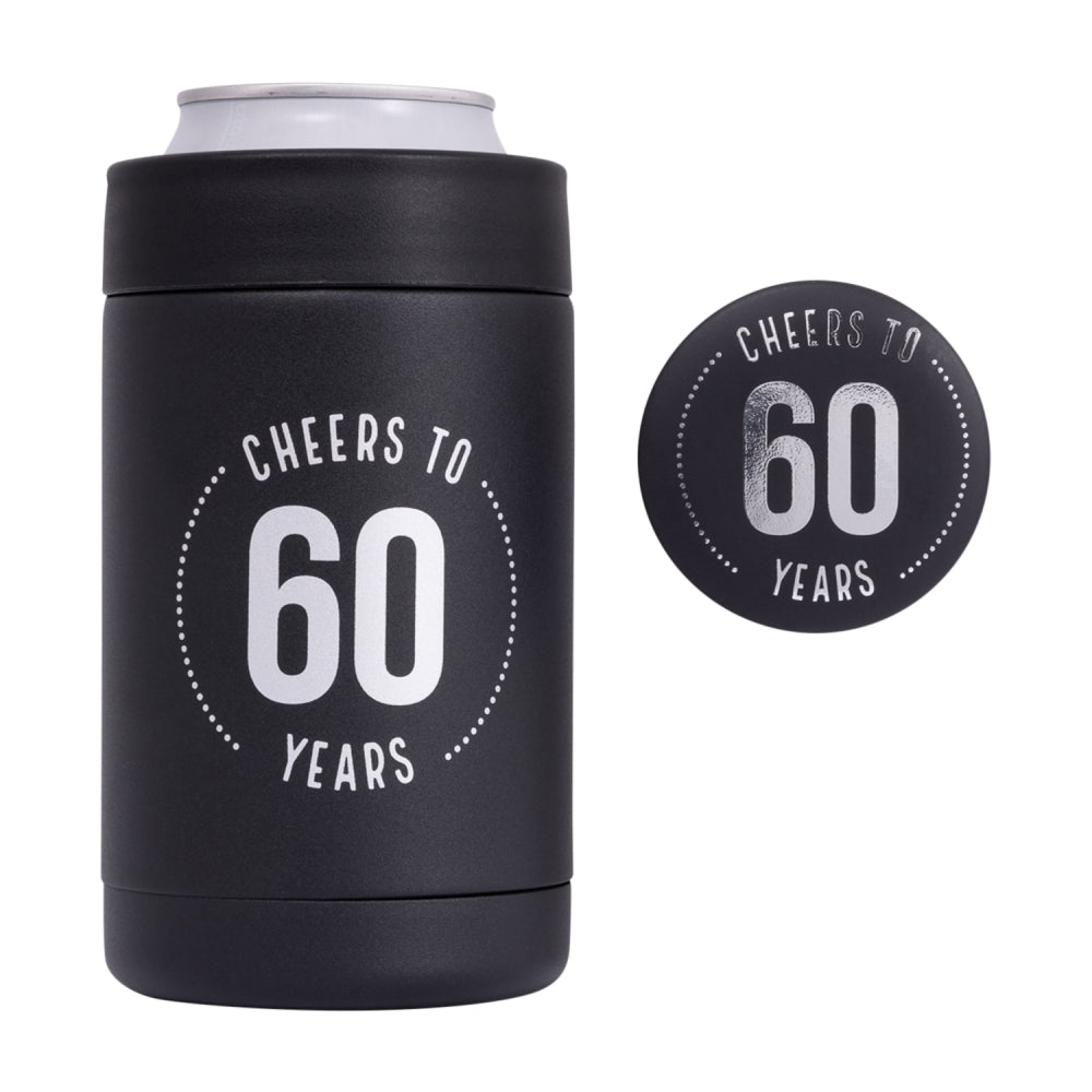 Celebration 60th Insulated Drink Cooler & Badge Set