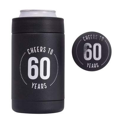 Celebration 60th Insulated Drink Cooler & Badge Set
