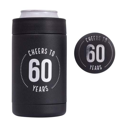 Celebration 60th Insulated Drink Cooler & Badge Set
