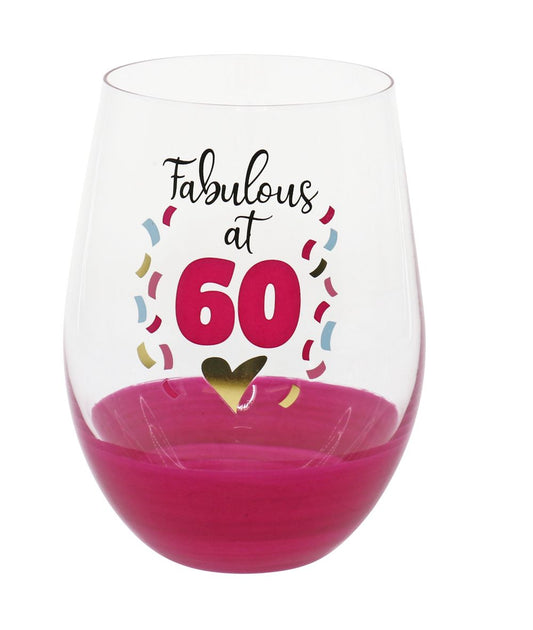 FABULOUS 60 STEMLESS WINE GLASS