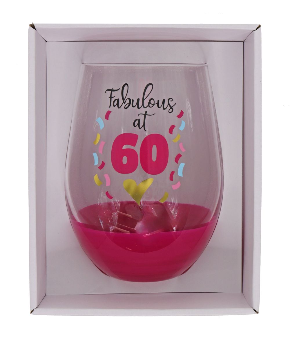 FABULOUS 60 STEMLESS WINE GLASS