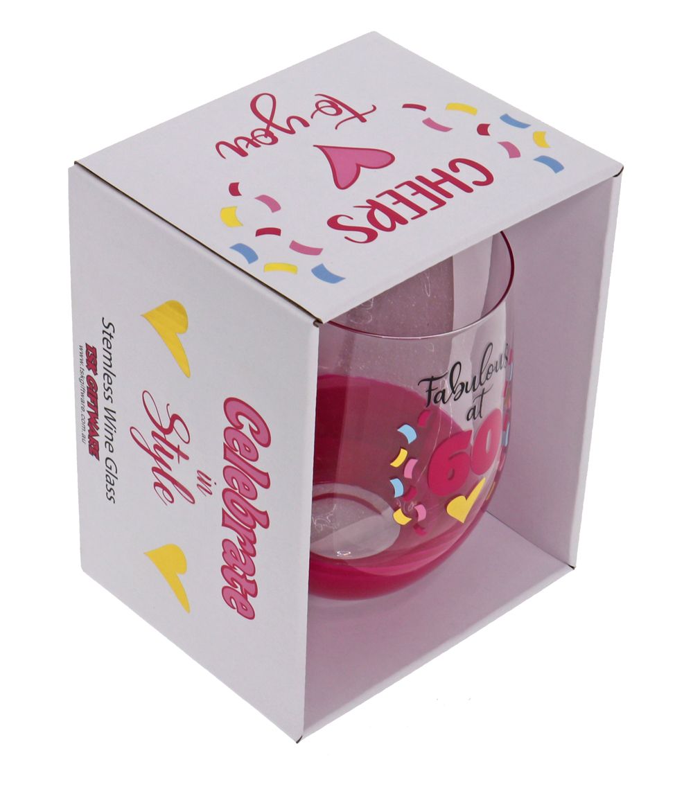FABULOUS 60 STEMLESS WINE GLASS
