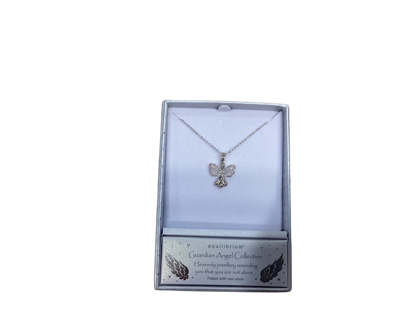 Beautiful Silver Plated Guardian Angel Collection Pendant