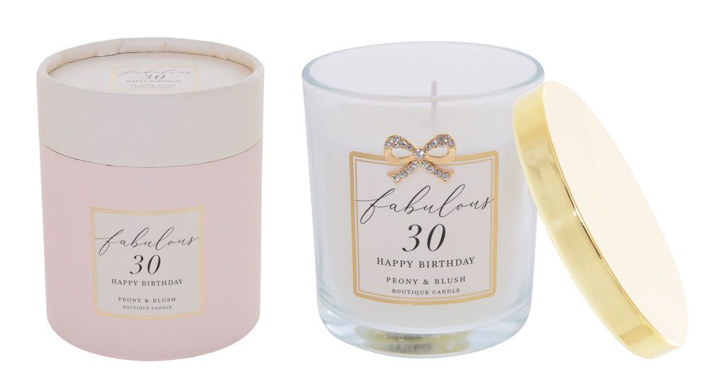 Jewelled 30th Birthday Candle