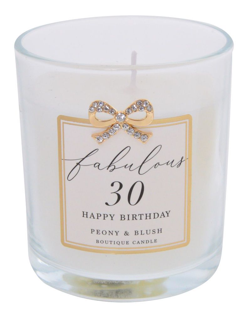 Jewelled 30th Birthday Candle