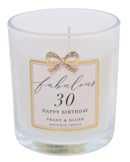 Jewelled 30th Birthday Candle