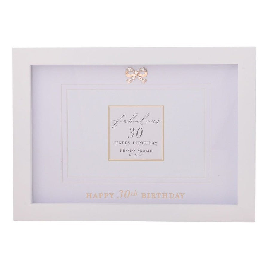 Jewelled 30th Frame 6X4