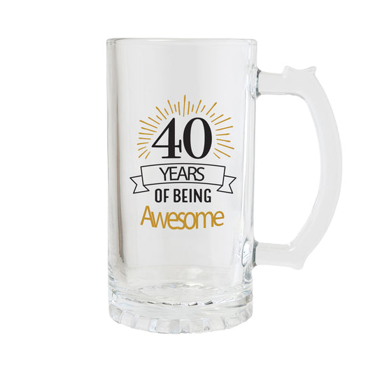 Sip Celebration 40th Beer Glass