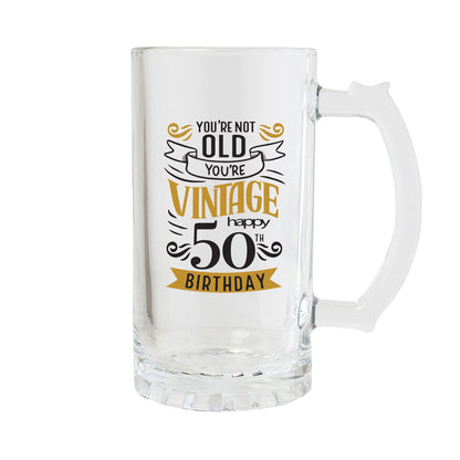 Sip Celebration 50th Beer Glass