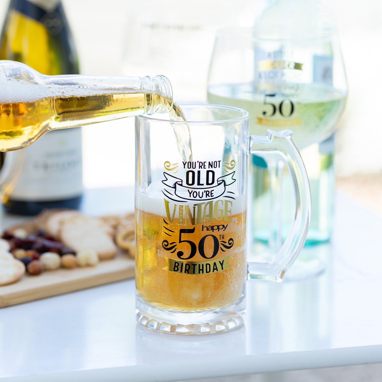 Sip Celebration 50th Beer Glass