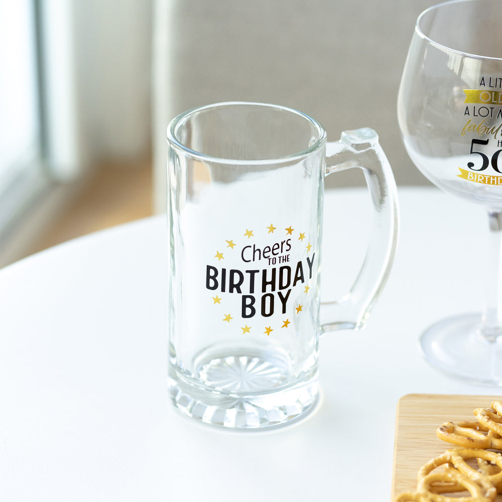 Sip Celebration Birthday Boy Beer Glass