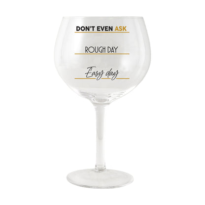 Sip Celebration Rough Day Balloon Glass
