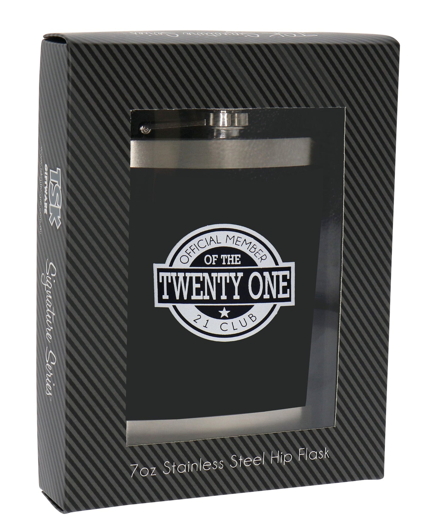 TWENTY ONE 7OZ HIP FLASK