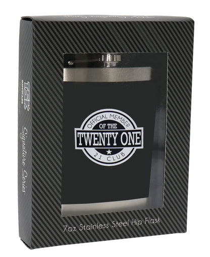 TWENTY ONE 7OZ HIP FLASK