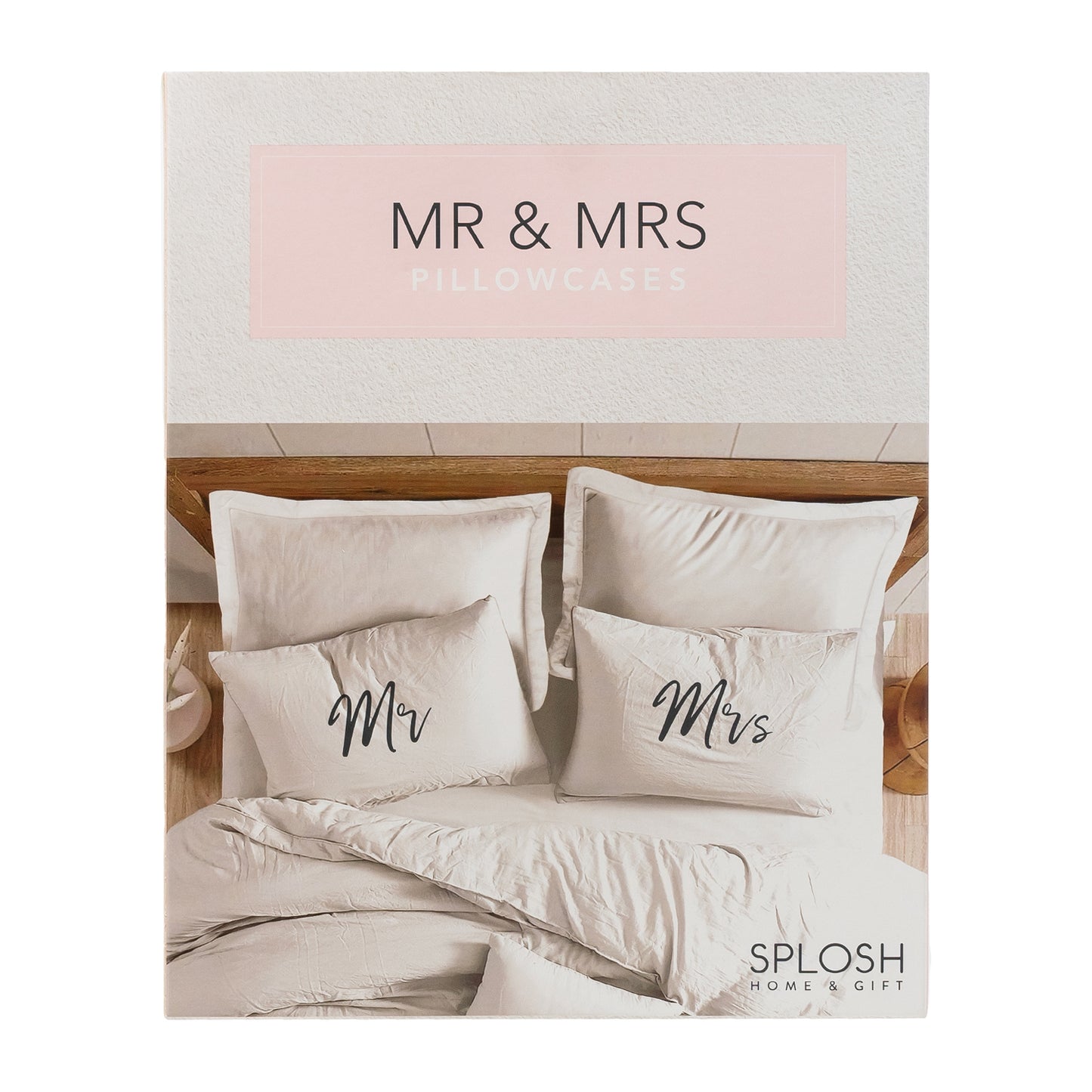 Wedding Mr & Mrs Pillowcase Set