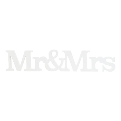 Wedding Mr & Mrs Table Word