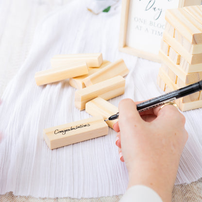 Wedding Signature Jumbling Tower