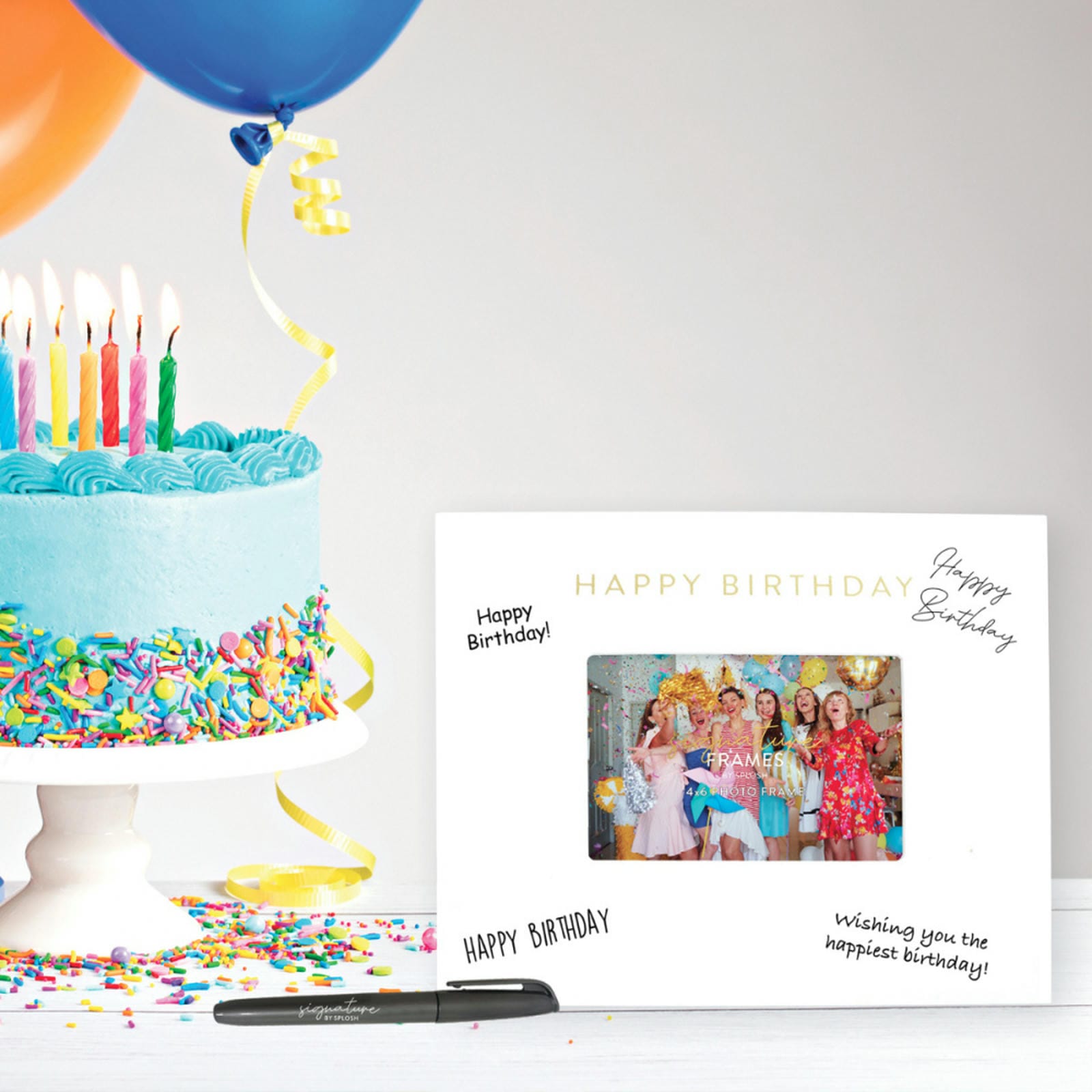 Happy Birthday Signature Frame 