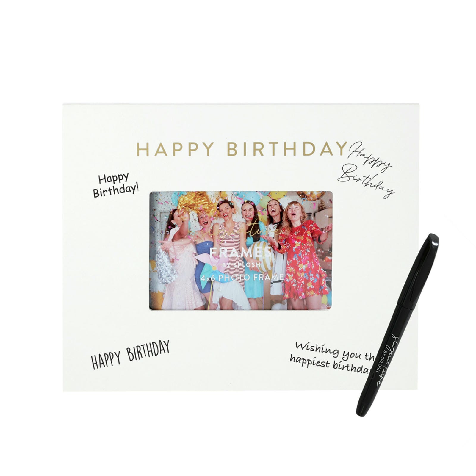 Happy Birthday Signature Frame 