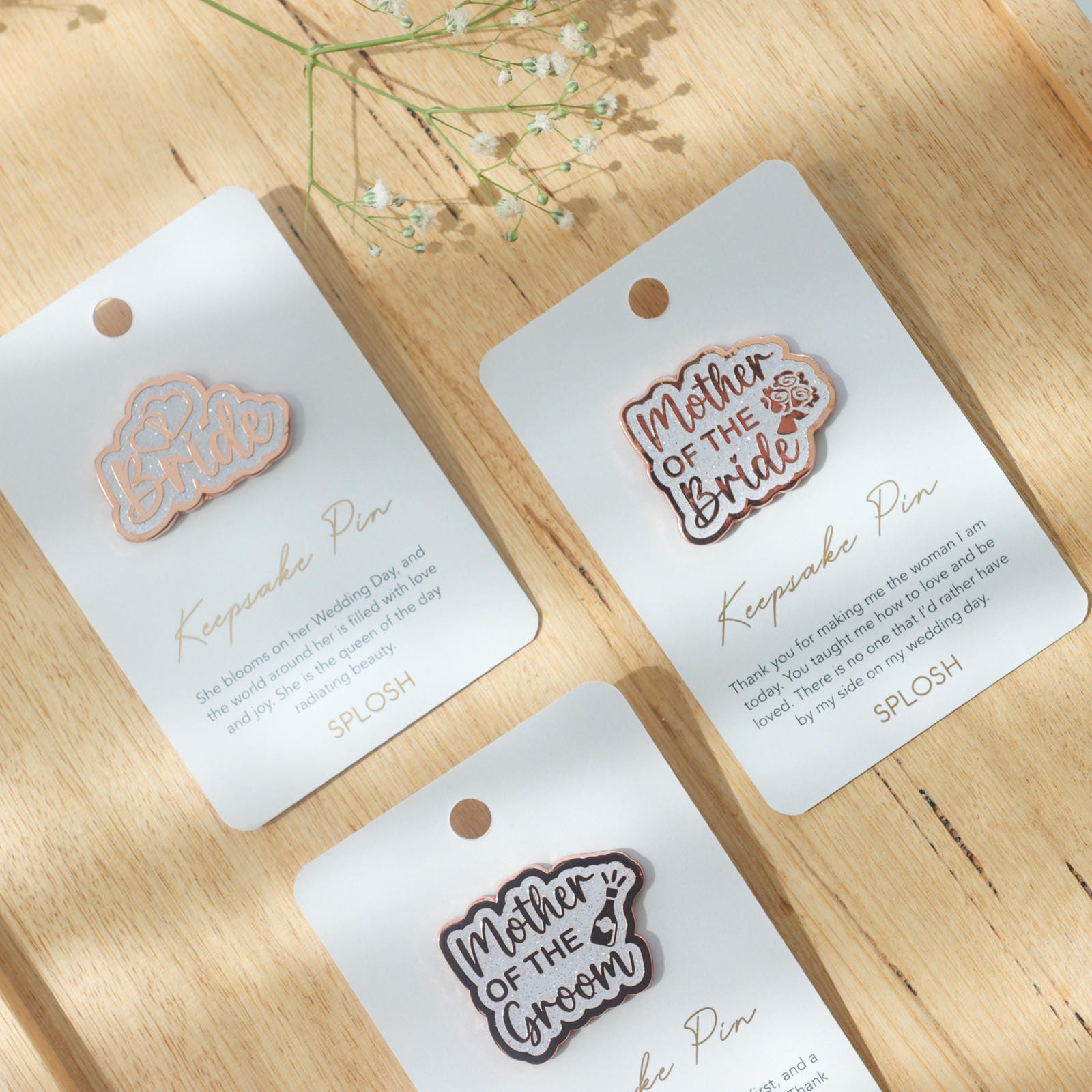 Wedding Mother Of The Groom Keepsake Pin 