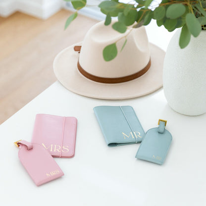 Wedding Mr & Mrs Luggage Tag Set 
