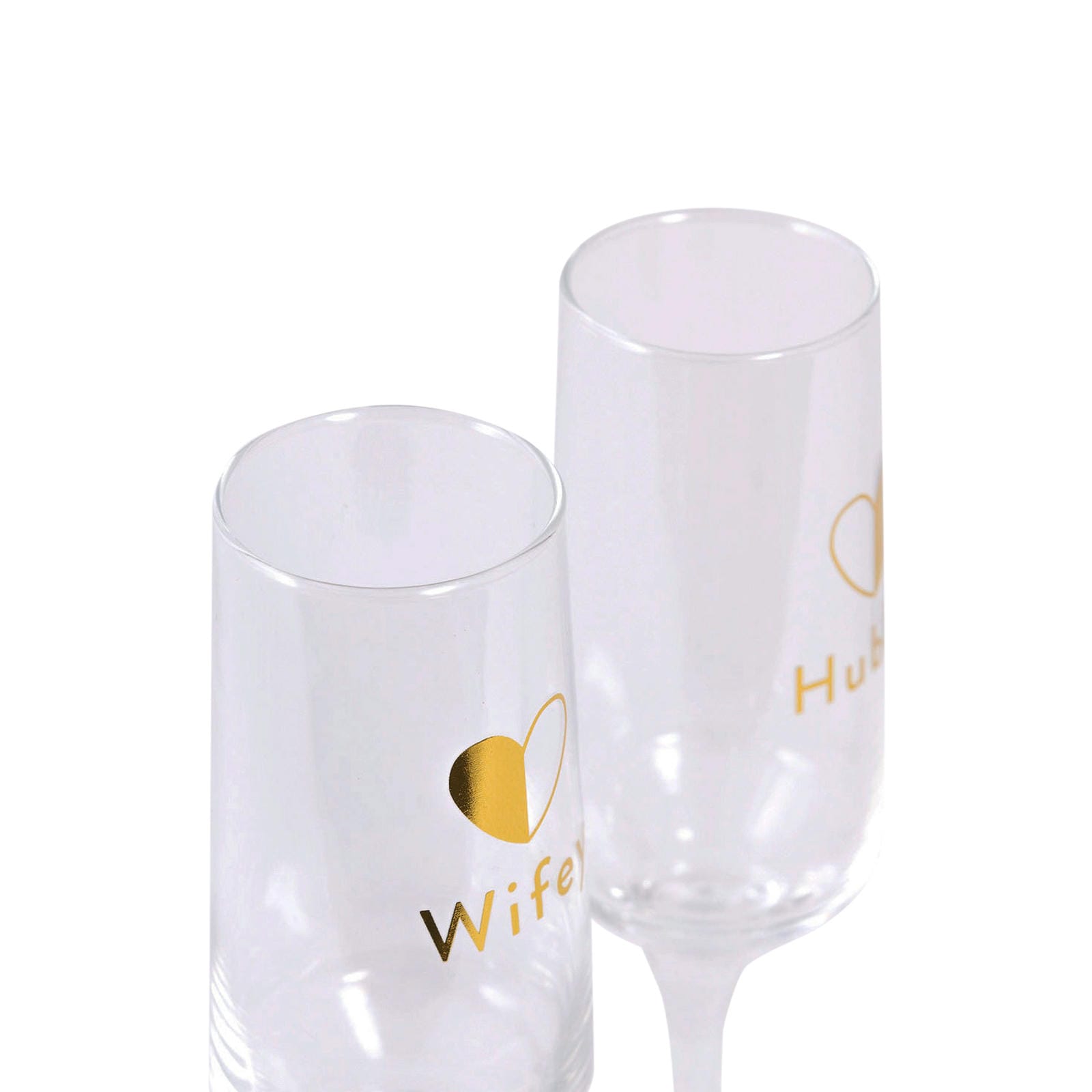 Wedding Wifey & Hubby Wine Glass Set 