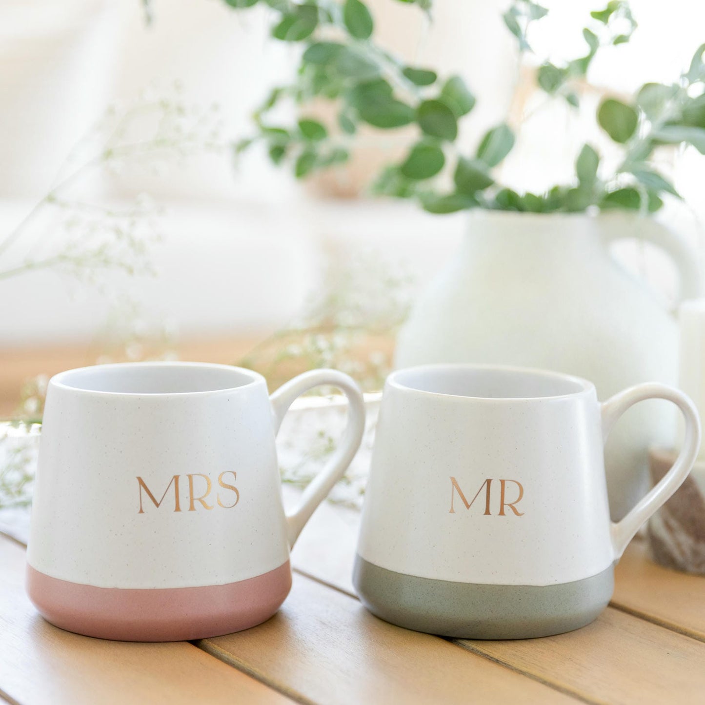 Wedding Mr & Mrs Mug Set 
