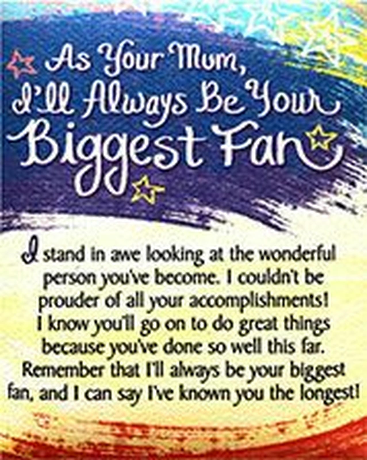 MUM BIGGEST FAN MAGNET 