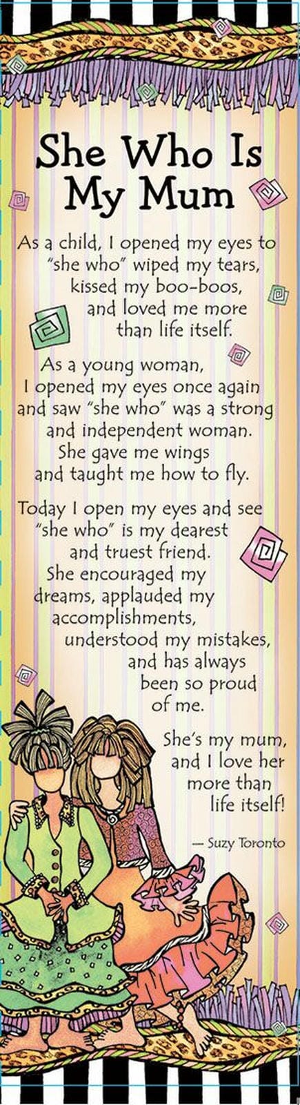 SHE WHO IS MY MUM BOOKMARK 