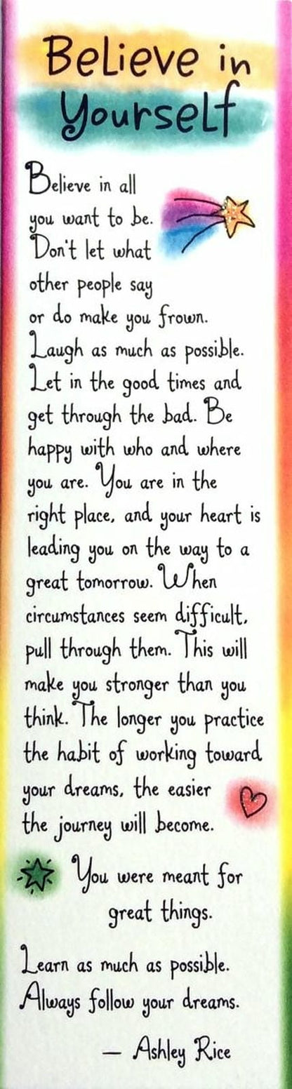 BELIEVE IN YOURSELF BOOKMARK 