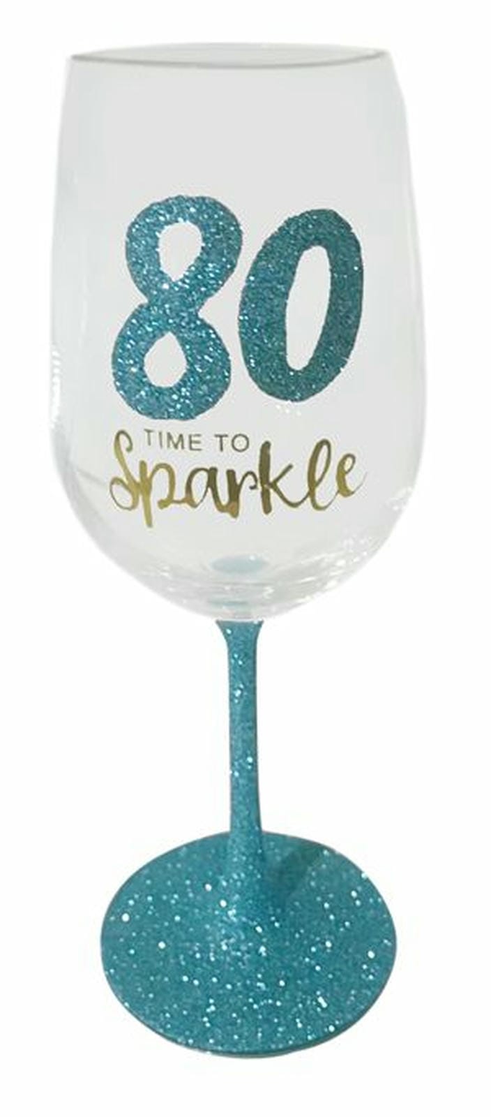 80 SPARKLE MINT WINE GLASS 
