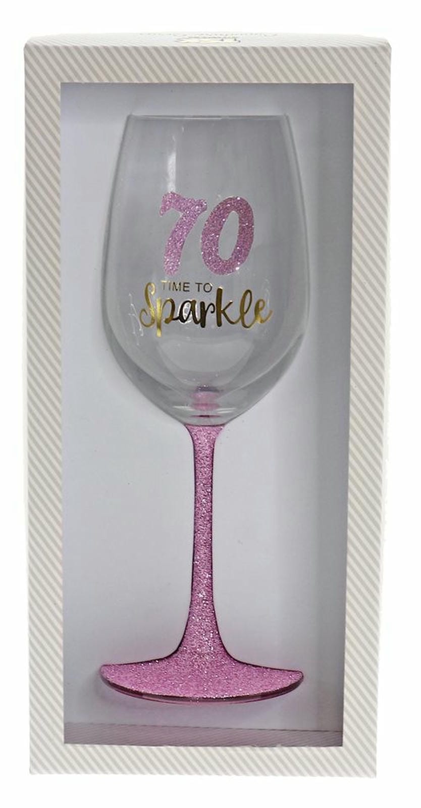 70 SPARKLE PINK MUSK WINE GLASS 